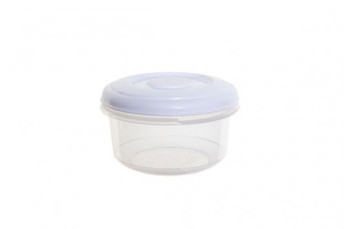Whitefurze 0.1L Round Food Container - White Lid