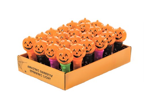 Premier Decorations Halloween Battery Operated Rainbow Pumpkin Spinning Mini Light