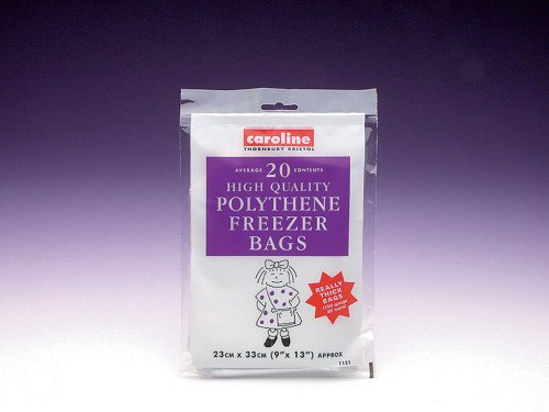 Caroline Polythene Freezer Bags 9x13" (Pack of 20)