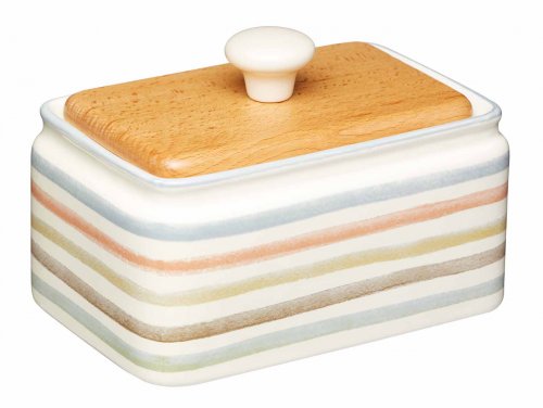 classic collection ceramic covered butter dish