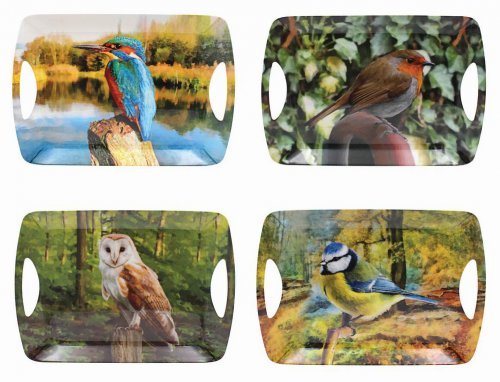 Lesser & Pavey Large Melamine Bird Tray Assorted