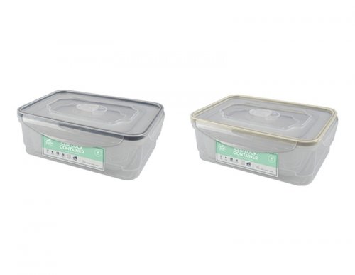 Cooke & Miller Clip Lock Food Containers - 4pk - Assorted