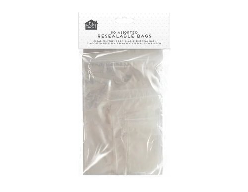 My House and Home Resealable Bags - 50 Pack