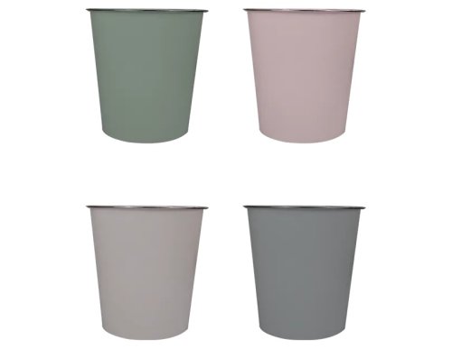 Cooke & Miller Natural Plastic Waste Bin - 6L - Assorted