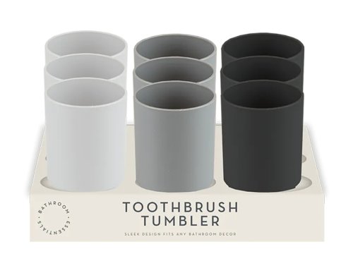 Bathroom Essentials Toothbrush Tumbler - Assorted