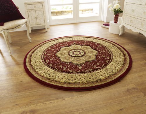 Think Rugs Heritage 4400 Red Circle - 150cm Dia.