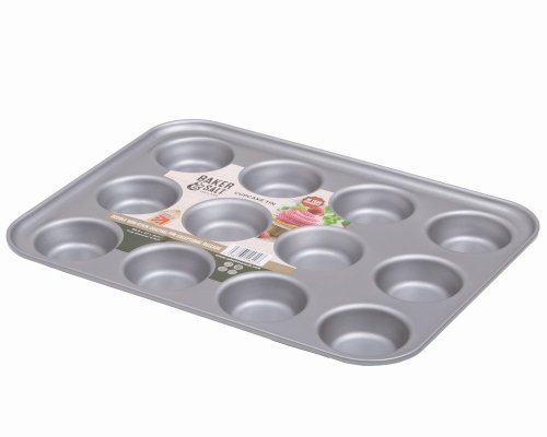 Baker & Salt Non-Stick 12 Cup Cupcake Tin