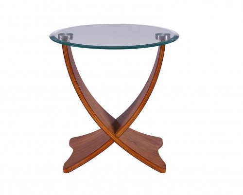 Jual Siena Lamp Table - Walnut & Glass