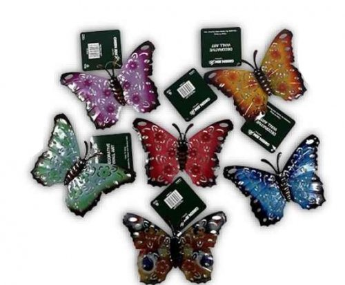 Green Jem Butterfly Wall Art - Assorted