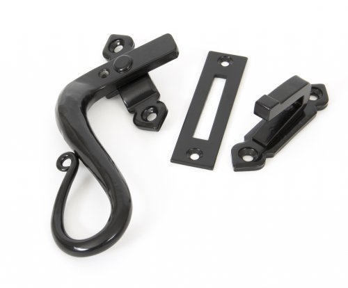 Black Locking Shepherd's Crook Fastener - LH