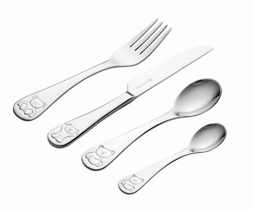 Viners Bertie Bear Kids Cutlery Set - 4 Piece Giftbox