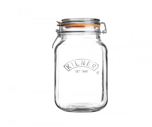 Kilner Clip Top Jar Square - 1.5lt