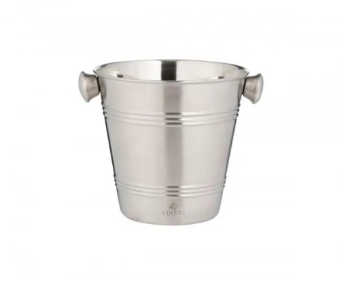 Viners  Barware 1L Silver Single Wall Ice Bucket