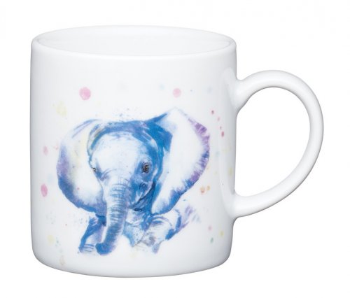 KitchenCraft Porcelain Espresso Cup 80ml - Elephant