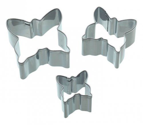 Sweetly Does It Stainless Steel Fondant Cutter Butterfly (Set of 3)