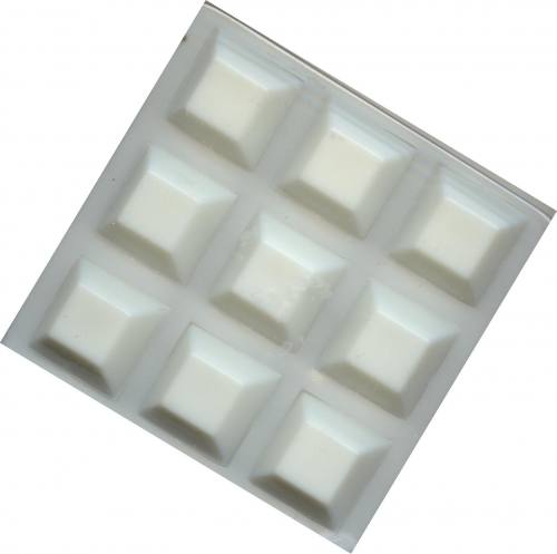 White Square bumper pads 13mm 