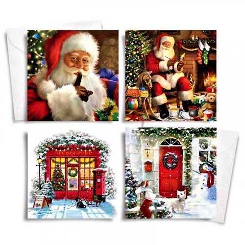 Festive Wonderland Traditional Christmas Cards (Pack of 10) - Assorted