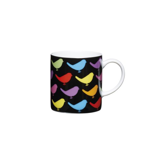 KitchenCraft Porcelain Espresso Cup 80ml - Birds