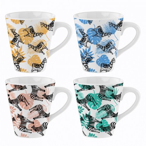 Mad About Mugs Porcelain Llama/Zebra Design Mug 11oz - Assorted