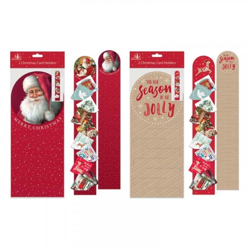 Festive Wonderland Christmas Card Holder - Assorted