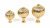 Polished Brass Spiral Cabinet Knob - Small