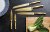 MasterClass 5-Piece Brass-Coloured Stainless Steel Knife Set and Knife Block