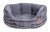 Petface Grey Tweed Oval Bed - Large