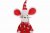 Jingles Red/White Sitting Mouse 45cm