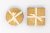 SiL Gold Glitter Enamel Coasters 10cm (Set of 4) - Assorted