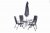 Rio 4 Seater Recliner Dining Set - Includes Parasol