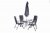 Rio 4 Seater Recliner Dining Set - Includes Parasol