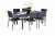 Sorrento 6 Seater Dining Set Including Parasol