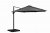 Grey 3.5m Over Hanging Cantilever Parasol With LEDs