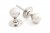 Polished Nickel Ball Mortice Knob Set