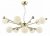 Dar Ursa 10 Light Pendant Polished Gold / Opal