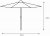 Grey 2.5m Crank and Tilt Parasol