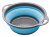 Colourworks Brights Collapsible Colander with Grey Handles Blue