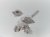 Giftware Trading Winter Bird on Branch 8.5cm - Assorted