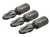 Faithfull Pozi Impact Screwdriver Bits PZ2 x 25mm (Pack 3)