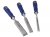 IRWIN Marples M444 Bevel Edge Chisel Blue Chip Handle Set 3 Piece