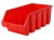 Faithfull Interlocking Storage Bin Size 4 Red 209 x 340 x 155mm