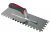 Faithfull Notched Trowel Serrated 10mm Stainless Steel Soft Grip Handle 13 x 4.1/2in
