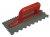 Faithfull Notched Trowel V 4mm & Round 7mm Plastic Handle 11 x 4.1/2in