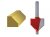 Faithfull Router Bit TCT 45 Chamfer 1/4in Shank