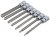 BlueSpot Tools Extra Long 3/8in Square Drive Hex Bit Sockets 7 Piece