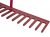 Faithfull Asphalt Rake 16 Flat Teeth - Tubular Steel Shaft