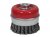 Faithfull Wire Cup Brush Twist Knot 80mm M14x2 0.50mm Steel Wire