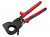 Knipex Cable Shears Ratchet Action Multi-Component Grip 250mm (10in)