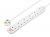 Masterplug Extension Lead 240V 6-Gang 13A White Surge Protected 2m