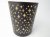 Giftware Trading Black Votive with Stars Design 10 x 12cm